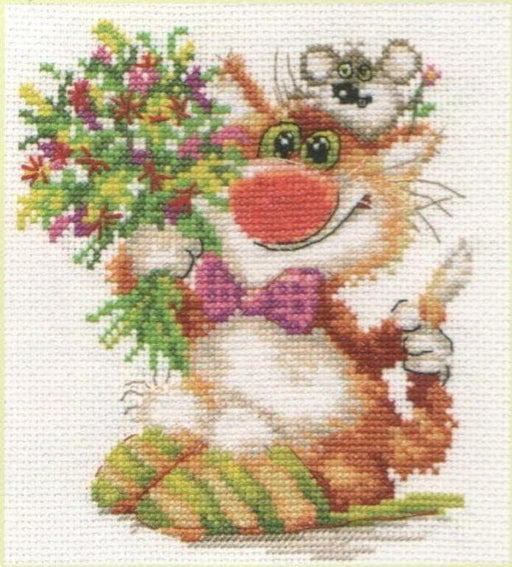 We hasten to congratulate! 0-108 Counted Cross-Stitch Kit - Wizardi