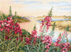 Where the fireweed blooms M881 Counted Cross Stitch Kit - Wizardi