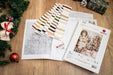 White Santa With Christmas Tree BU5019L Counted Cross-Stitch Kit - Wizardi