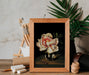 White Still life with Peonies - PDF Cross Stitch Pattern - Wizardi