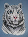 White tiger - PDF Counted Cross Stitch Pattern - Wizardi