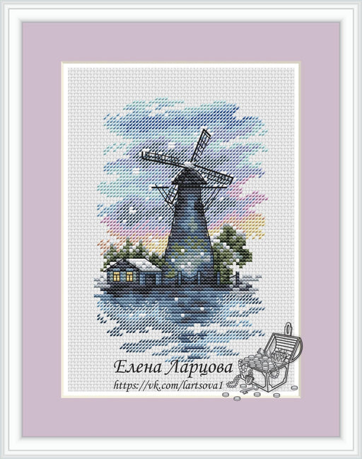 Windmill - PDF Cross Stitch Pattern - Wizardi