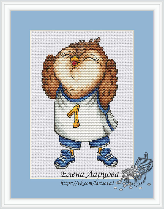 Winning Owl - PDF Cross Stitch Pattern - Wizardi