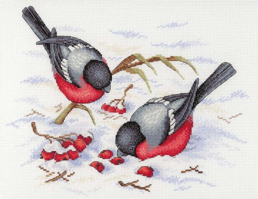 Winter Berries SNV-639 Counted Cross Stitch Kit - Wizardi