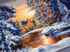 Winter Landscape B477L Counted Cross-Stitch Kit - Wizardi