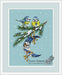 Winter Mood with Bullfinches- PDF Cross Stitch Pattern - Wizardi