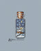 Winter Quiet Night Bottle on Plastic Canvas - PDF Counted Cross Stitch Pattern - Wizardi