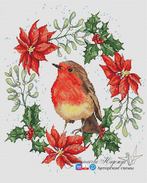 Winter Stories. Robin - PDF Cross Stitch Pattern - Wizardi