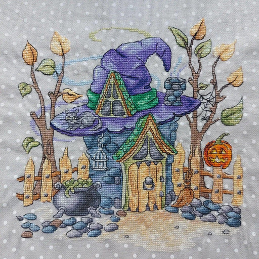 Witch House Halloween - PDF Cross Stitch Pattern - Wizardi