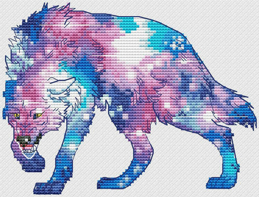 Wolf 2 - PDF Cross Stitch Pattern - Wizardi