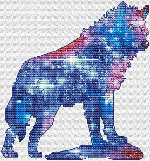 Wolf 6 - PDF Cross Stitch Pattern - Wizardi