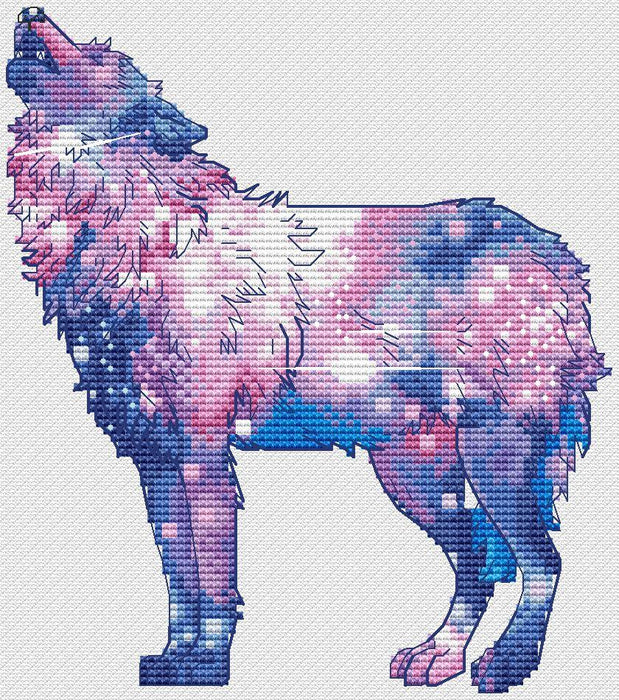 Wolf 7 - PDF Cross Stitch Pattern - Wizardi