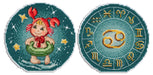Zodiac Signs. Cancer SR-696 Plastic Canvas Counted Cross Stitch Kit - Wizardi